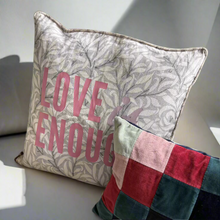 Load image into Gallery viewer, Love is enough - William Morris Pure Willow Bough in Light grey 50 x 50cm Cushion cover