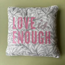 Load image into Gallery viewer, Love is enough - William Morris Pure Willow Bough in Light grey 40 x 40cm