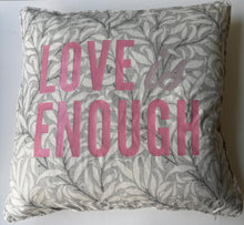 Load image into Gallery viewer, Love is enough - William Morris Pure Willow Bough in Light grey 50 x 50cm Cushion cover