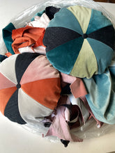 Load image into Gallery viewer, Small patchwork pie Velvet round cushion
