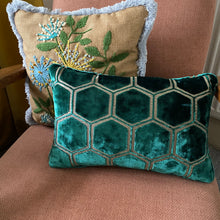 Load image into Gallery viewer, Designers guild Manipur in Azure small lumbar cushion