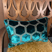 Load image into Gallery viewer, Designers guild Manipur in Azure small lumbar cushion
