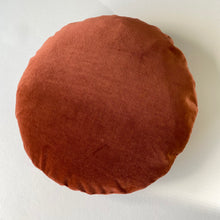 Load image into Gallery viewer, Velvet round eco cushion 14" multi colours available