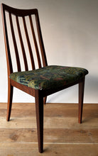 Load image into Gallery viewer, Pair of Mid century vintage G Plan dinning room chairs - reupholstered in Ruskin Velvet

