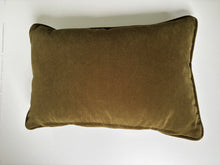 Load image into Gallery viewer, Designer botanical velvet lumbar cushion cover 30 x 45cm
