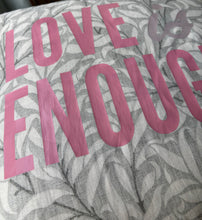 Load image into Gallery viewer, Love is enough - William Morris Pure Willow Bough in Light grey 50 x 50cm Cushion cover
