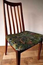 Load image into Gallery viewer, Pair of Mid century vintage G Plan dinning room chairs - reupholstered in Ruskin Velvet
