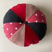 Load image into Gallery viewer, Small patchwork pie Velvet round cushion
