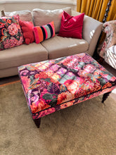 Load image into Gallery viewer, Very Peony and roses by Sanderson - Extra Large Footstool
