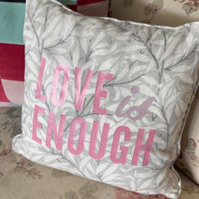 Load image into Gallery viewer, Love is enough - William Morris Pure Willow Bough in Light grey 50 x 50cm Cushion cover
