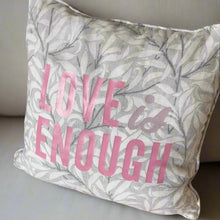 Load image into Gallery viewer, Love is enough - William Morris Pure Willow Bough in Light grey 50 x 50cm Cushion cover
