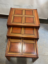 Load image into Gallery viewer, Vintage Mid-Century Teak Nest of 3 Tables – Englender "Autumn" Series
