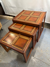 Load image into Gallery viewer, Vintage Mid-Century Teak Nest of 3 Tables – Englender "Autumn" Series
