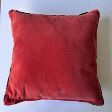 Load image into Gallery viewer, Sanderson Very peony and Roses velvet cushion 48 x 48cm
