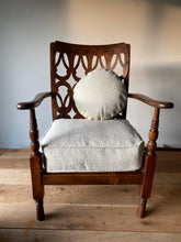 Load image into Gallery viewer, CC41 utility fret work chair Boucle chair
