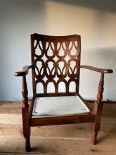 Load image into Gallery viewer, CC41 utility fret work chair Boucle chair
