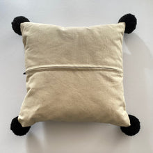 Load image into Gallery viewer, Love Always pom pom trim 34cm square handmade cushion
