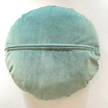 Load image into Gallery viewer, Diagonal stripe Large velvet round cushion
