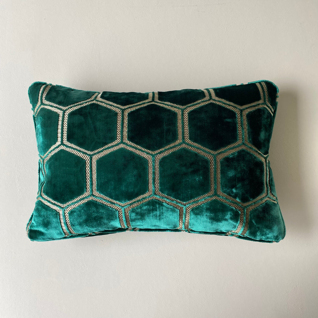 Designers guild Manipur in Azure small lumbar cushion